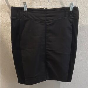 Cache Black Pencil Skirt Knee-Length Work Style